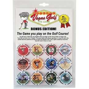 12(pcs) Bonus Edition On The Course Poker Chip Game