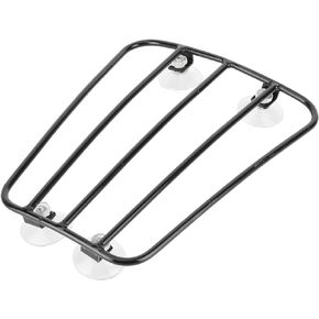 Motorcycle Fuel Tank Rack, Motorcycle Front Luggage Rack,Motorcycle Fuel Tank Rack Luggage Holder Universal Retro Style Baggage Carrier Bracket(A (Black))