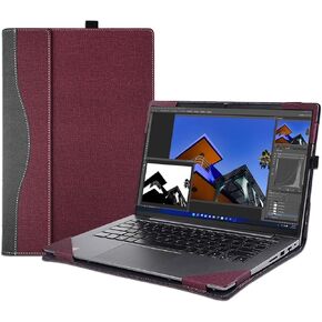 Laptop Case Cover for 13.3 inch Lenovo ThinkPad X13 Gen3 Gen2&ThinkPad L13 Yoga Gen3 Gen4&Yoga 6 13ALC7 13ABR8，2 in 1 PU Leather Notebook PC Bag Protective Shell Sleeve (Dark Grey)