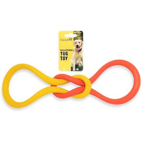 Roscoe's Pet Products Natural Rubber Tug Toy for Dogs. Safe and Non-Toxic.