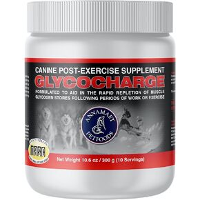 Annamaet Glycocharge – Post-Exercise Supplement for Canine Athletes and Working Dogs – with Maltodextrins to Help Replenish Muscle Glycogen for Faster Recovery - 300 g