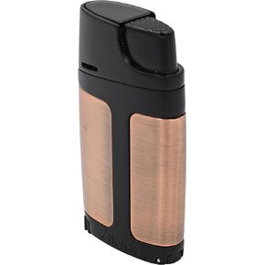 Xikar ELX Double Jet Flame Lighter, Ergonomic Design, Built-in 9mm Cigar Punch, Black
