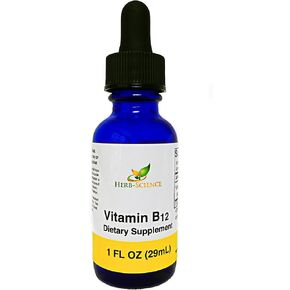 Liquid Vitamin B12 Cobalamin Liquid, Alcohol-Free VIT B-12 Supplement, Support Nerve Cells and Tissue, Supports Heart Health, Boost Energy Levels and Promotes Healthy Skin