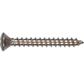 Brown 823700 Stainless Steel Oval Head Phillips Sheet Metal Screw, 10 x 2-Inch, 100-Pack, 2 inches