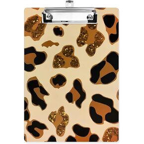 Fashion Clipboard, Wooden Print Designfull Color Printing Clipboard for Nurses, Lawyers and Students Use, A4 Standard Size 8.5" x 12.5" Paperboard Clipboard Low Profile Clip (Milch Cow)