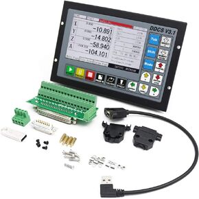 CNCTOPBAOS 4 Axis CNC Motion Controller System,DDCSV3.1 Offline Stand Alone PLC,Servo Stepper Motor Driver Controller for CNC Router Lathe Milling Engraving Machine
