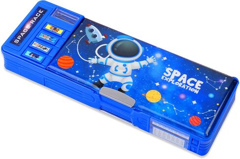 Pop Up Multifunction Pencil Case, Cute Cartoon Pen Box Organizer Stationery with Password Lock, Sharpener, Schedule, Whiteboard, School Supplies, Best Birthday Gifts for Kids Teens in Kuwait