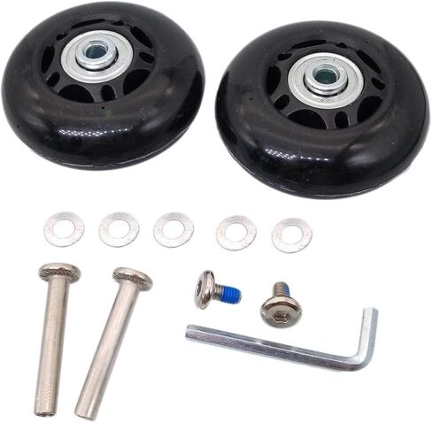 2Set OD 64mm Luggage Suitcase Replacement Wheels Axles Repair Wrench in Saudi Arabia