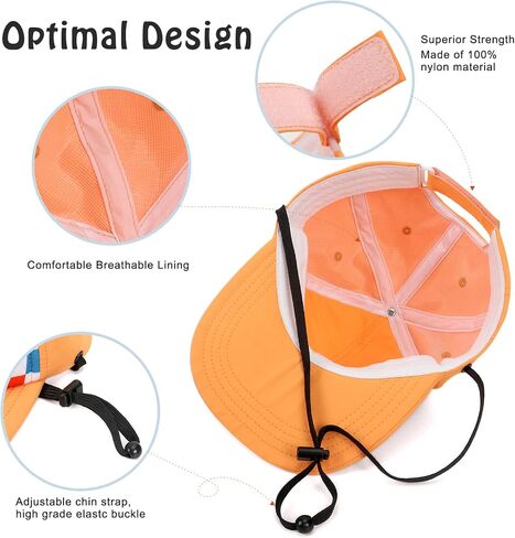 UPF 50+ Kids Baseball Hat Visor to Protect Against UV Sun Rays - Toddler Boy Girl Quick Dry Sun Hats and Print Baseball Cap in Saudi Arabia
