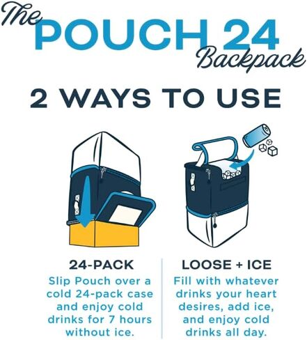 Kanga Insulated Cooler Back Pack - Portable Cooler Bag - 24 Can Beer and Seltzer Drink Cooler - Insulated Leak Proof and Durability Tested - Kanga Pouch Cooler in Saudi Arabia