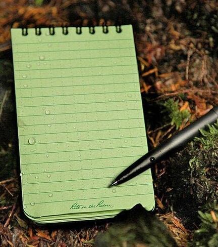 Rite in the Rain Weatherproof Top-Spiral Notebook, 3" x 5", Green Cover, Universal Pattern (No. 935) in Saudi Arabia
