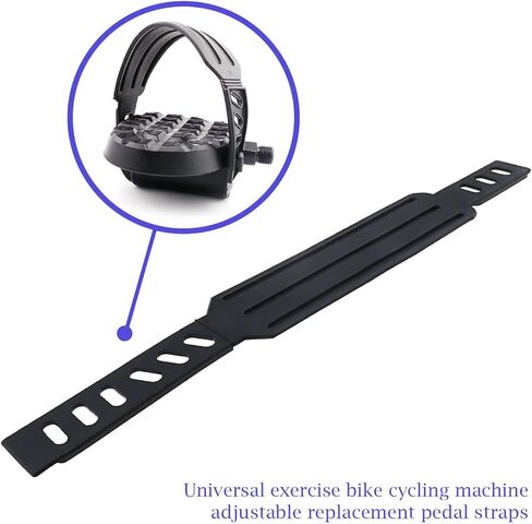 اصنع فكرة حزام دواسة الدراجة الثابتة، 12 × 1-4/5 بوصة قابل للتعديل لممارسة التمارين الرياضية في صالة الألعاب الرياضية المنزلية باللون الأسود in Kuwait