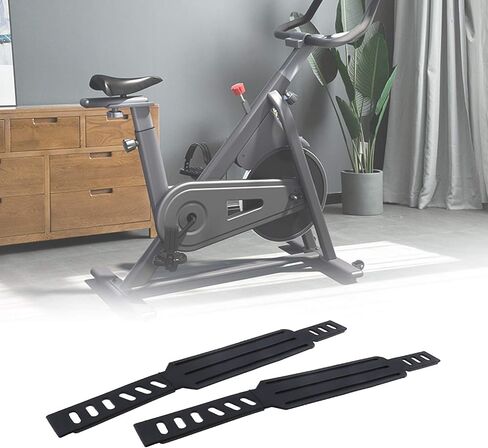 اصنع فكرة حزام دواسة الدراجة الثابتة، 12 × 1-4/5 بوصة قابل للتعديل لممارسة التمارين الرياضية في صالة الألعاب الرياضية المنزلية باللون الأسود in Kuwait