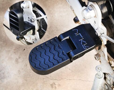 دواسات القدم الخلفية للدراجة: دواسات مسند القدمين للمقعد الخلفي قابلة للطي للدراجة. أوتاد أقدام قابلة للطي بفتحة U غير قابلة للانزلاق للدراجات الجبلية الكهربائية in Kuwait