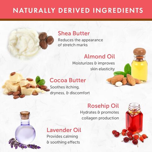 Belly Butter for Pregnancy - Tummy Butter for Stretch Marks Pregnancy - Belly Butter for Maternity Skin Care - Made with Cocoa Butter - Belly Cream for Pregnancy and Stretch Marks in Saudi Arabia