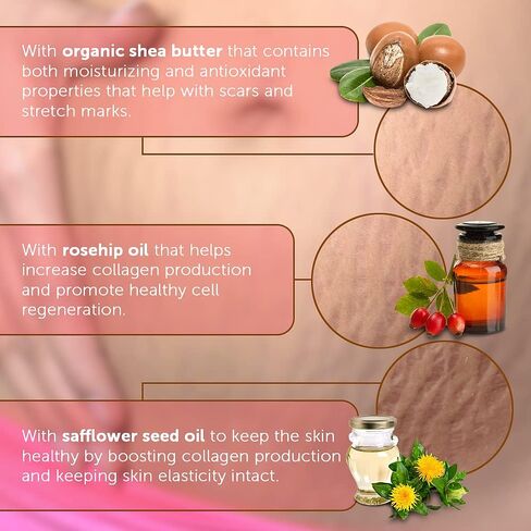 Belly Butter for Pregnancy - Tummy Butter for Stretch Marks Pregnancy - Belly Butter for Maternity Skin Care - Made with Cocoa Butter - Belly Cream for Pregnancy and Stretch Marks in Saudi Arabia