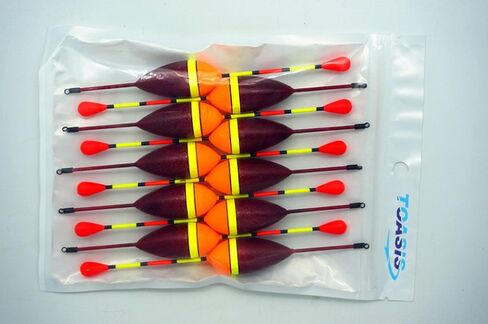 10pcs Fishing Slip Bobbers Cork Drift Floats in Kuwait