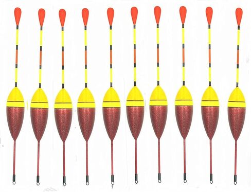 10pcs Fishing Slip Bobbers Cork Drift Floats in Kuwait