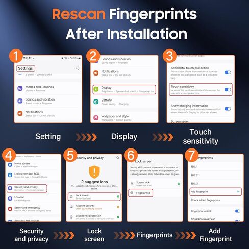 عبوة من قطعتين من UniqueMe لهاتف Samsung Galaxy S24 Ultra واقي شاشة للخصوصية، [صلابة الماس] زجاج مقسى [إزالة الغبار تلقائيًا] سهل التركيب، خالٍ من الفقاعات، غطاء شاشة يفتح ببصمة الإصبع in Kuwait