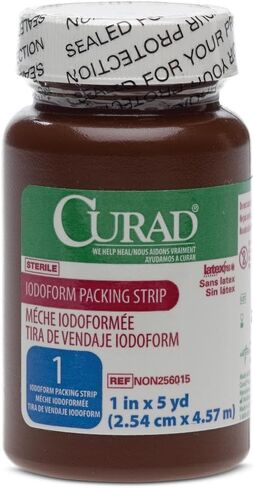شاش Medline NON266125H، شريط تعبئة، يودوفورم، 1/2 بوصة × 5 ياردة، St in Kuwait