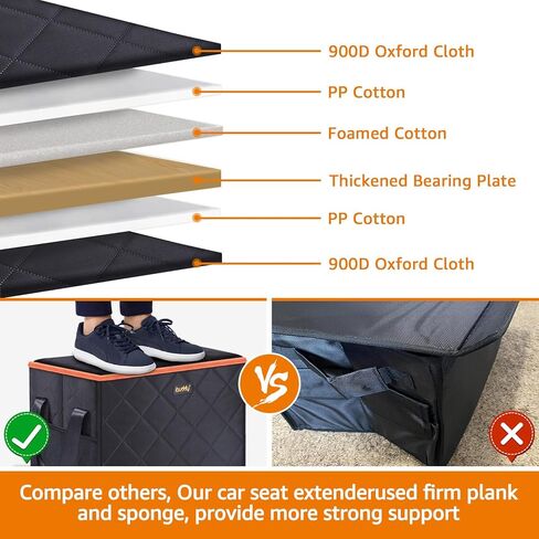 موسع مقعد السيارة iBuddy مع مساحة تخزين للكلاب الكبيرة يصل وزنها إلى 200 رطل، ويحمي الكلاب من عدم السقوط في منطقة الأرضية، ويمكن للحيوانات الأليفة الحصول على المقعد الأمامي/الخلفي بالكامل للتمدد والقيلولة على حشو فجوة المقعد الخلفي للسيارة in Kuwait