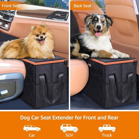 موسع مقعد السيارة iBuddy مع مساحة تخزين للكلاب الكبيرة يصل وزنها إلى 200 رطل، ويحمي الكلاب من عدم السقوط في منطقة الأرضية، ويمكن للحيوانات الأليفة الحصول على المقعد الأمامي/الخلفي بالكامل للتمدد والقيلولة على حشو فجوة المقعد الخلفي للسيارة in Kuwait
