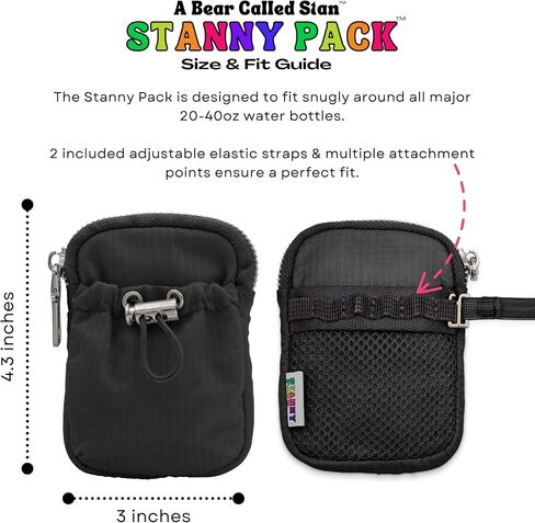 Stanny Pack | Water Bottle Pouch | Accessories Bag for Stanley Cup Tumbler, Hydro Flask, YETI, Owala, Simple Modern, HydroFlask Bottles | Compatible with 18oz, 20oz, 24oz, 32oz, 40oz (Blue Skies) in Saudi Arabia