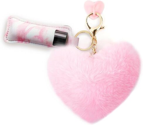 6 PCS Cup Accessories Set for Stanley 40oz & 30oz Tumbler.Including Silicone Boot,Straw Cover Cap,Heart Hook,Lipstick Bag and Heart Pompom,Pink in Saudi Arabia