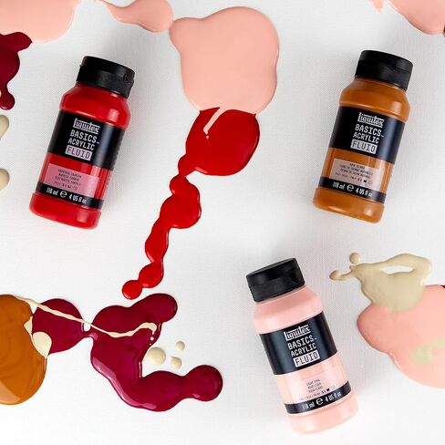 Liquitex BASICS Acrylic Fluid Paint, 118ml (4-oz) Bottle, Alizarin Crimson Permanent Hue in Kuwait