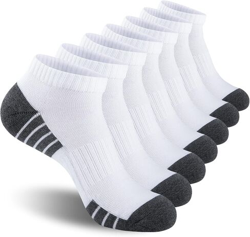 Heatuff Mens Cushioned Ankle Socks, Breathable Moisture Wicking Low Cut Casual Socks (7 Pairs) in Saudi Arabia