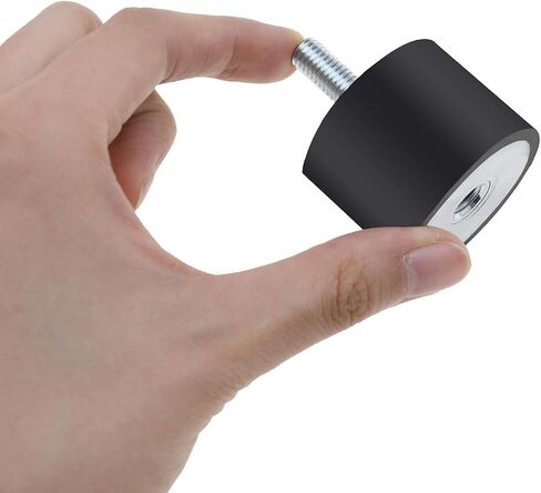 SING F LTD 4 قطع M8 40 × 30 مم ممتص مضاد للاهتزاز عازل بكرة مطاطية ذكر أنثى صامت كتلة المثبط لضواغط الهواء المهندسين مضخات المياه in Saudi Arabia