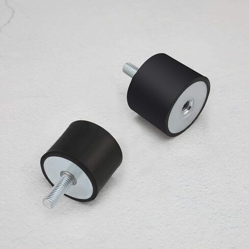 SING F LTD 4 قطع M8 40 × 30 مم ممتص مضاد للاهتزاز عازل بكرة مطاطية ذكر أنثى صامت كتلة المثبط لضواغط الهواء المهندسين مضخات المياه in Saudi Arabia