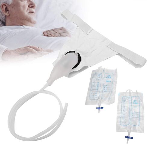 جامع البول من السيليكون، حقيبة تجميع البول للرجال، حقيبة تصريف البول من السيليكون قابلة لإعادة الاستخدام، حقيبة جمع البول للرجال المسنين طريحي الفراش in Kuwait