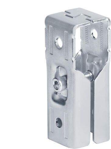 12 Sets 1 in. x 1 in. Square Tubing Connector, 2 Way T-Fitting Square Tube Clamps Fence Guardrail End Rails Connector, Carbon Steel, Thickness: 1.9mm in Saudi Arabia