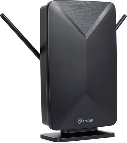 Antop HD هوائي AT-406BV لوحة مسطحة صغيرة بيج بوي Smartpass تضخيم داخلي/خارجي 80 ميل طويل المدى هوائي التلفزيون الرقمي in Kuwait