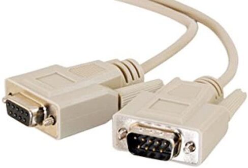 كابل تمديد C2G 02713 DB9 M/F Serial RS232، بيج (15 قدم، 4.57 متر) in Saudi Arabia
