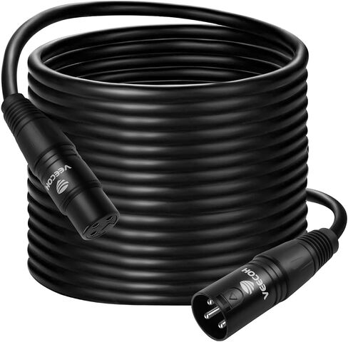 XLR Cable 50ft Microphone Cable with 3 Pin XLR Male to Female Balanced Mic Cable in Saudi Arabia