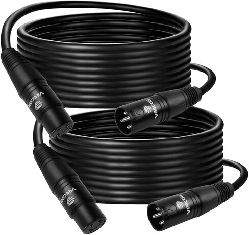 XLR Cable 50ft Microphone Cable with 3 Pin XLR Male to Female Balanced Mic Cable in Saudi Arabia