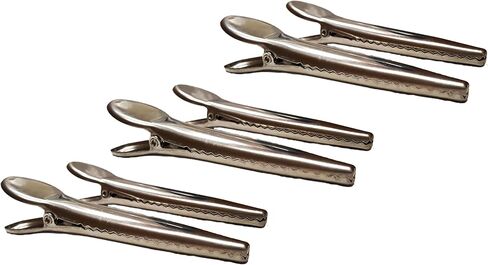 6 Alligator Clips Stainless Steel Bag Clips for Air Tight Seal Grip on Coffee Bags, Kitchen Food Storage in Saudi Arabia