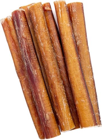 Bully Sticks - Dog Chew Sticks - Dog Dental Chew & Treat - Premium All Natural Single Ingredient Bully Stick - Suitable for All Dogs - (6 in, 10 Count) in Saudi Arabia