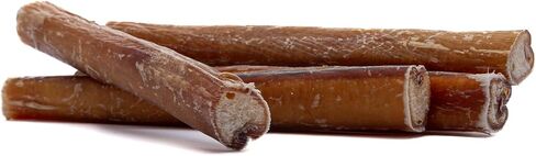 Bully Sticks - Dog Chew Sticks - Dog Dental Chew & Treat - Premium All Natural Single Ingredient Bully Stick - Suitable for All Dogs - (6 in, 10 Count) in Saudi Arabia