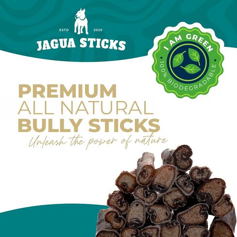Bully Sticks - Dog Chew Sticks - Dog Dental Chew & Treat - Premium All Natural Single Ingredient Bully Stick - Suitable for All Dogs - (6 in, 10 Count) in Saudi Arabia