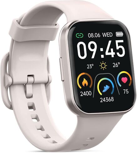 Smart Watch for Men Women, 1.69" HD Screen Activity Tracker Smartwatch, Fitness Tracker with Heart Rate/Sleep Monitor, 25 Sport Modes IP68 Waterproof, Pedometer, Fitness Watch for Android iOS Phones in Saudi Arabia