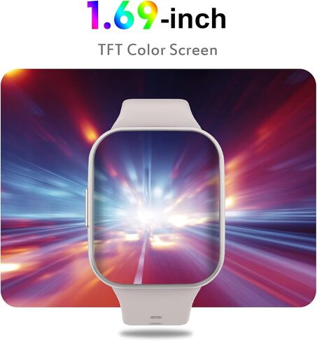 Smart Watch for Men Women, 1.69" HD Screen Activity Tracker Smartwatch, Fitness Tracker with Heart Rate/Sleep Monitor, 25 Sport Modes IP68 Waterproof, Pedometer, Fitness Watch for Android iOS Phones in Saudi Arabia
