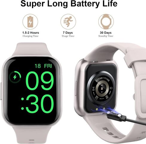 Smart Watch for Men Women, 1.69" HD Screen Activity Tracker Smartwatch, Fitness Tracker with Heart Rate/Sleep Monitor, 25 Sport Modes IP68 Waterproof, Pedometer, Fitness Watch for Android iOS Phones in Saudi Arabia