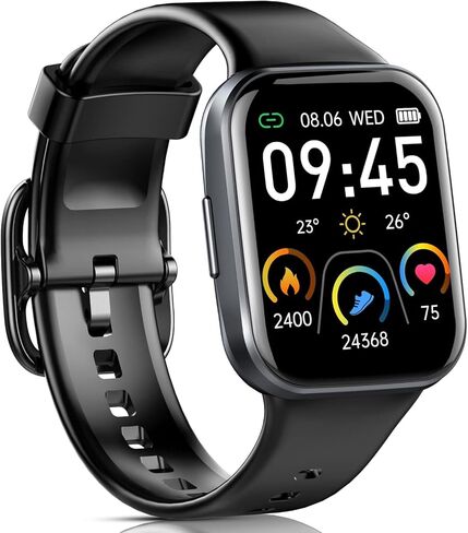 Smart Watch for Men Women, 1.69" HD Screen Activity Tracker Smartwatch, Fitness Tracker with Heart Rate/Sleep Monitor, 25 Sport Modes IP68 Waterproof, Pedometer, Fitness Watch for Android iOS Phones in Saudi Arabia