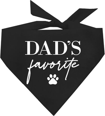 Dad's Favorite Dog Bandana (Assorted Colors) in Saudi Arabia