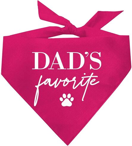 Dad's Favorite Dog Bandana (Assorted Colors) in Saudi Arabia
