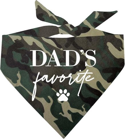 Dad's Favorite Dog Bandana (Assorted Colors) in Saudi Arabia