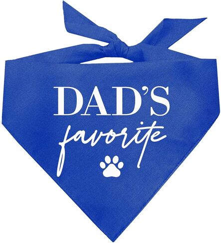 Dad's Favorite Dog Bandana (Assorted Colors) in Saudi Arabia